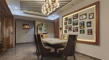 Traditional dining area with classic furniture and elegant design elements