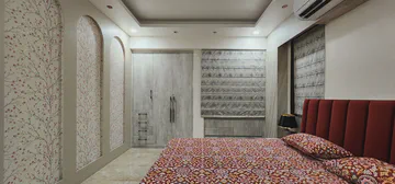 Luxurious bedroom suite with traditional elements and premium materials