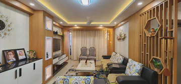 Contemporary bedroom with modern furnishing and clean design lines